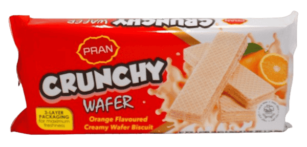 Pran Orange Creamy Wafer